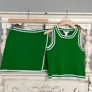 House of Harlow 1960 Green Skirt Set